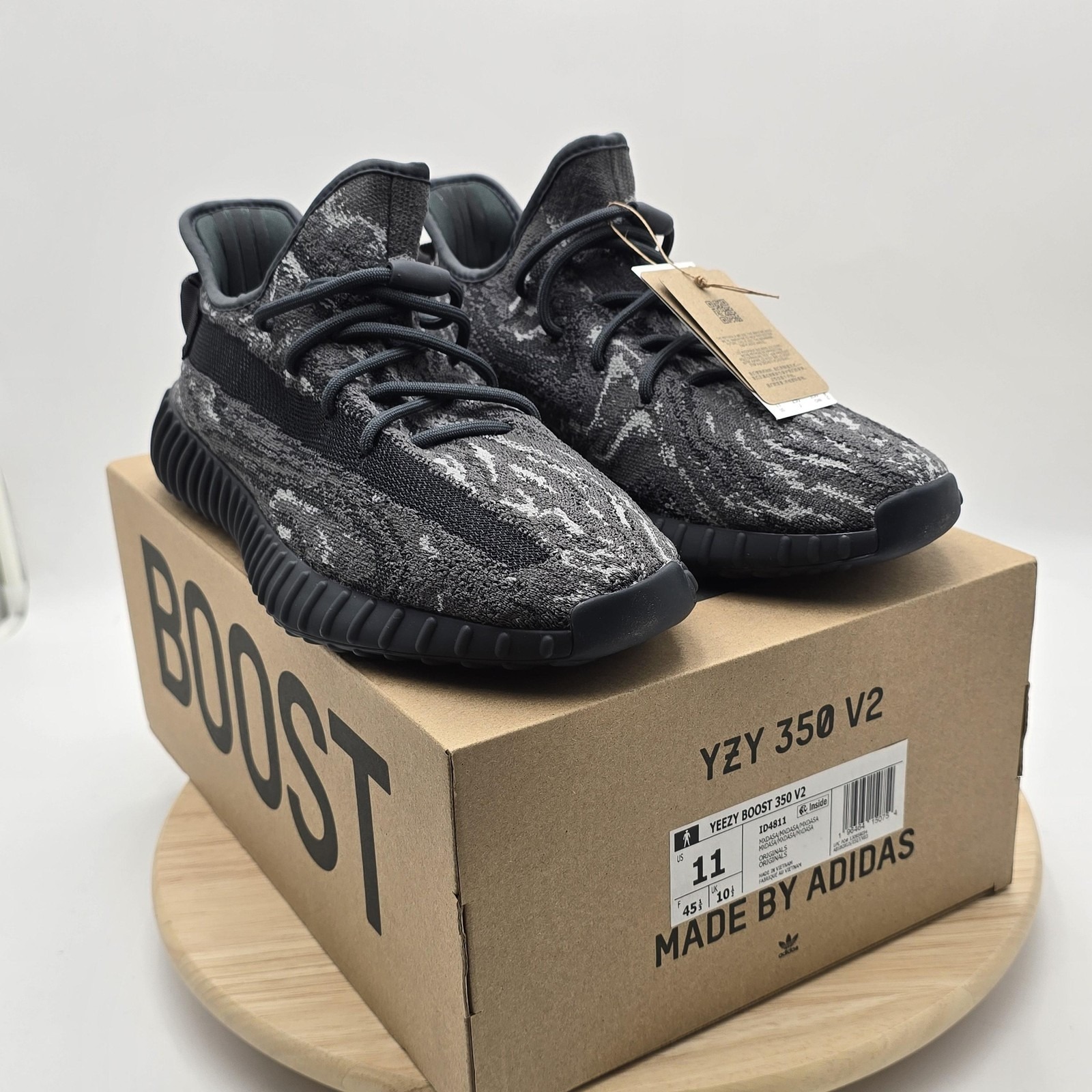 Adidas Yeezy Boost 350 V2 Mx Dark Salt Shoes Mens Size 11 Low Top Sneaker Id4811